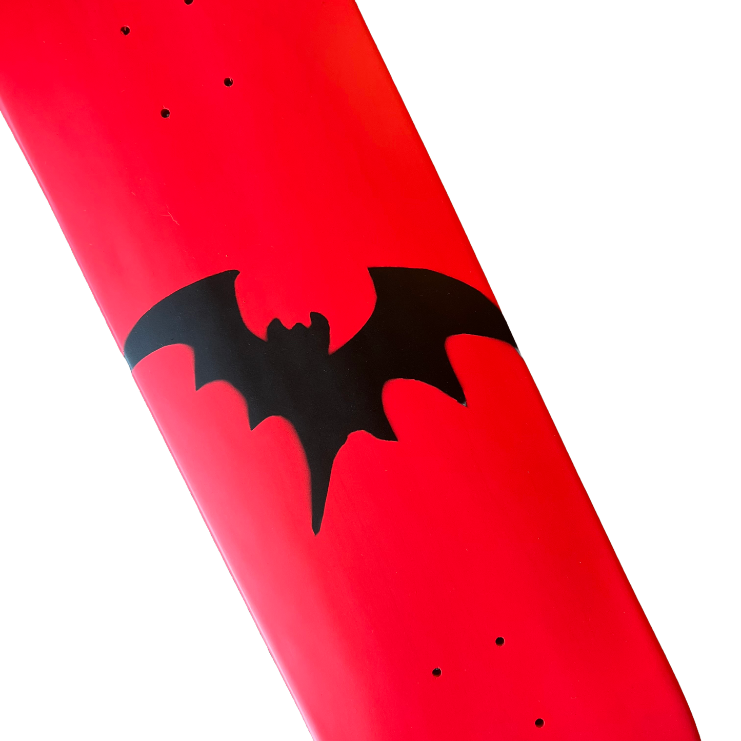 Stardust Full Bright Red / Matte Black Bat Deck 041 8.5" (Full Cut)