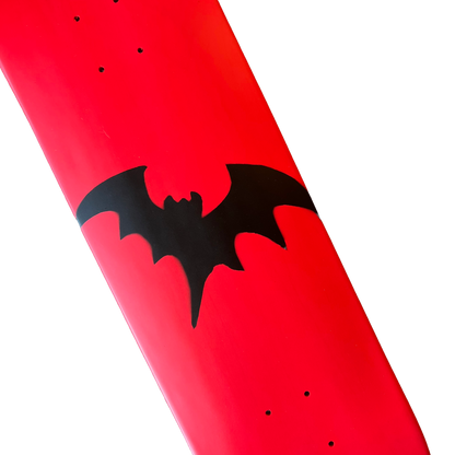 Stardust Full Bright Red / Matte Black Bat Deck 041 8.5" (Full Cut)