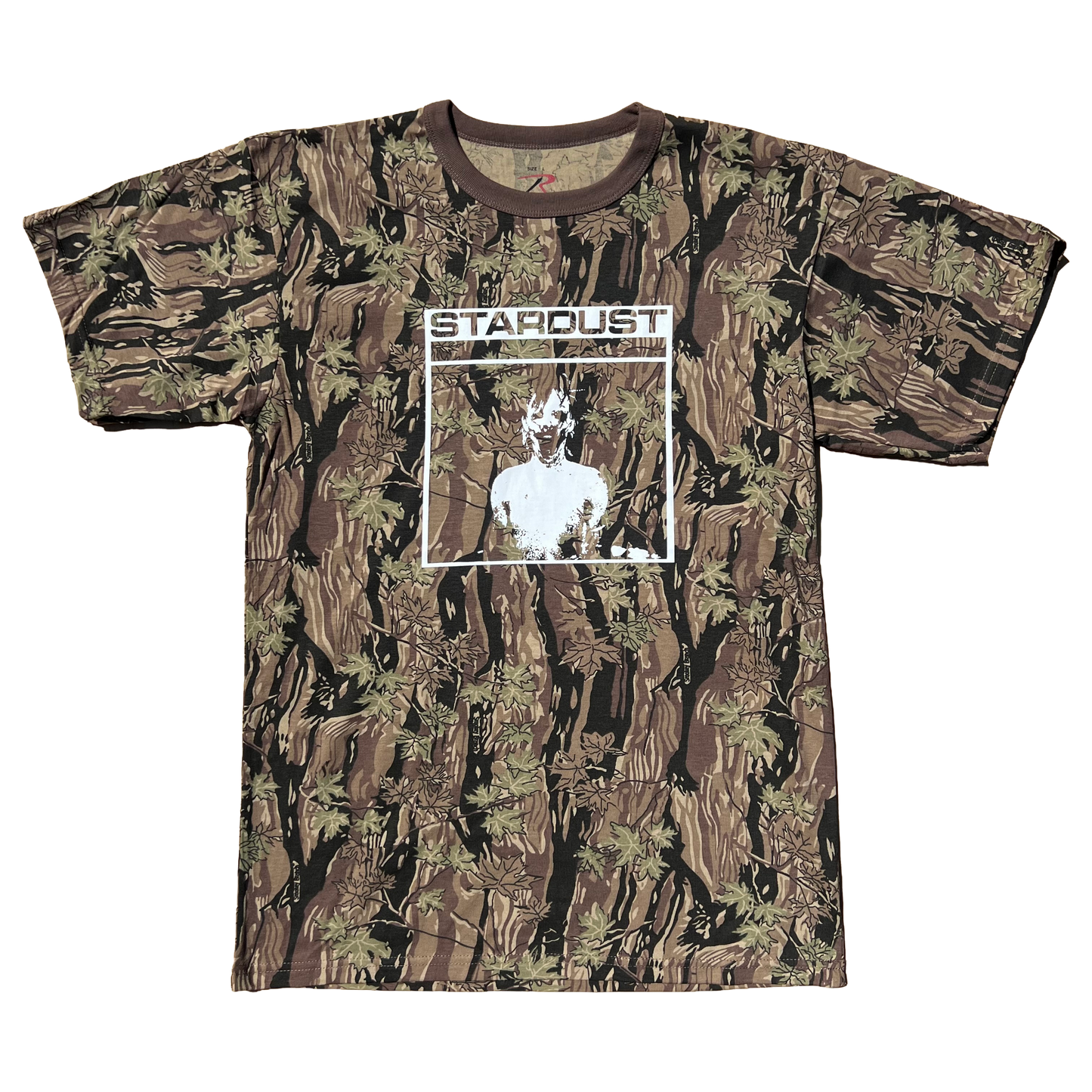 Stardust Skate Shop Mask Tee 023 Smokey Branch Camo / White