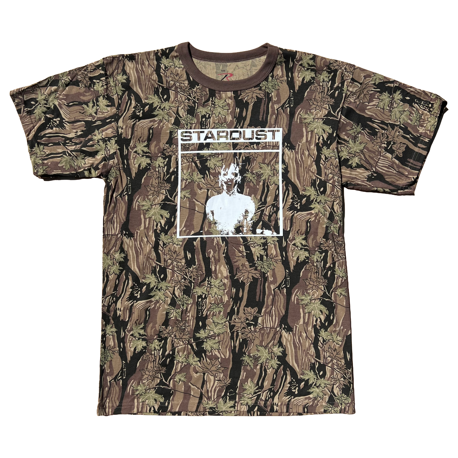 Stardust Skate Shop Mask Tee 023 Smokey Branch Camo / White