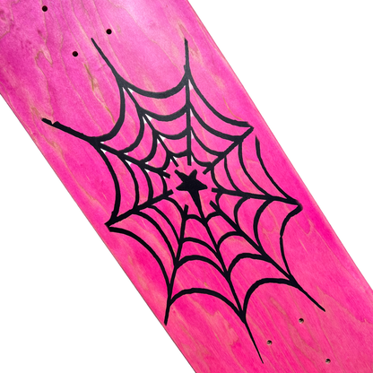 Stardust Spider Web Deck 042 8.5" Pink Veneer / Matte Black (Full Cut)