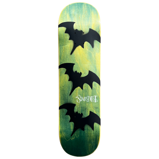 Stardust Tri-Bat Wanderlust Deck 048 8.375" (Full Cut) Green Veneer / Flat Black / White