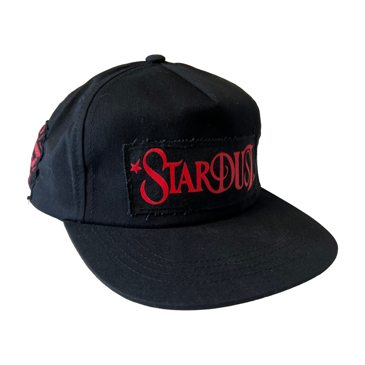 Stardust Patch Mash Ups Snapback Hat Wanderlust II 022 & Felix 012 Black / Bright Red