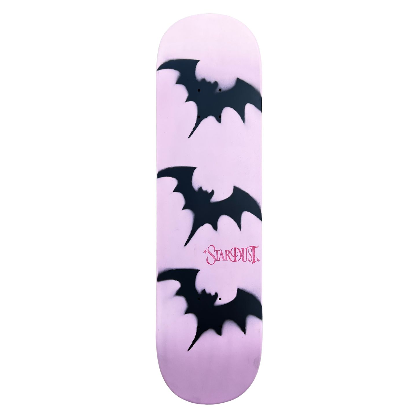 Stardust Tri-Bat Wanderlust Deck 048 8.75" (Standard Cut) Gloss Black / Metallic Silver / Bright Red