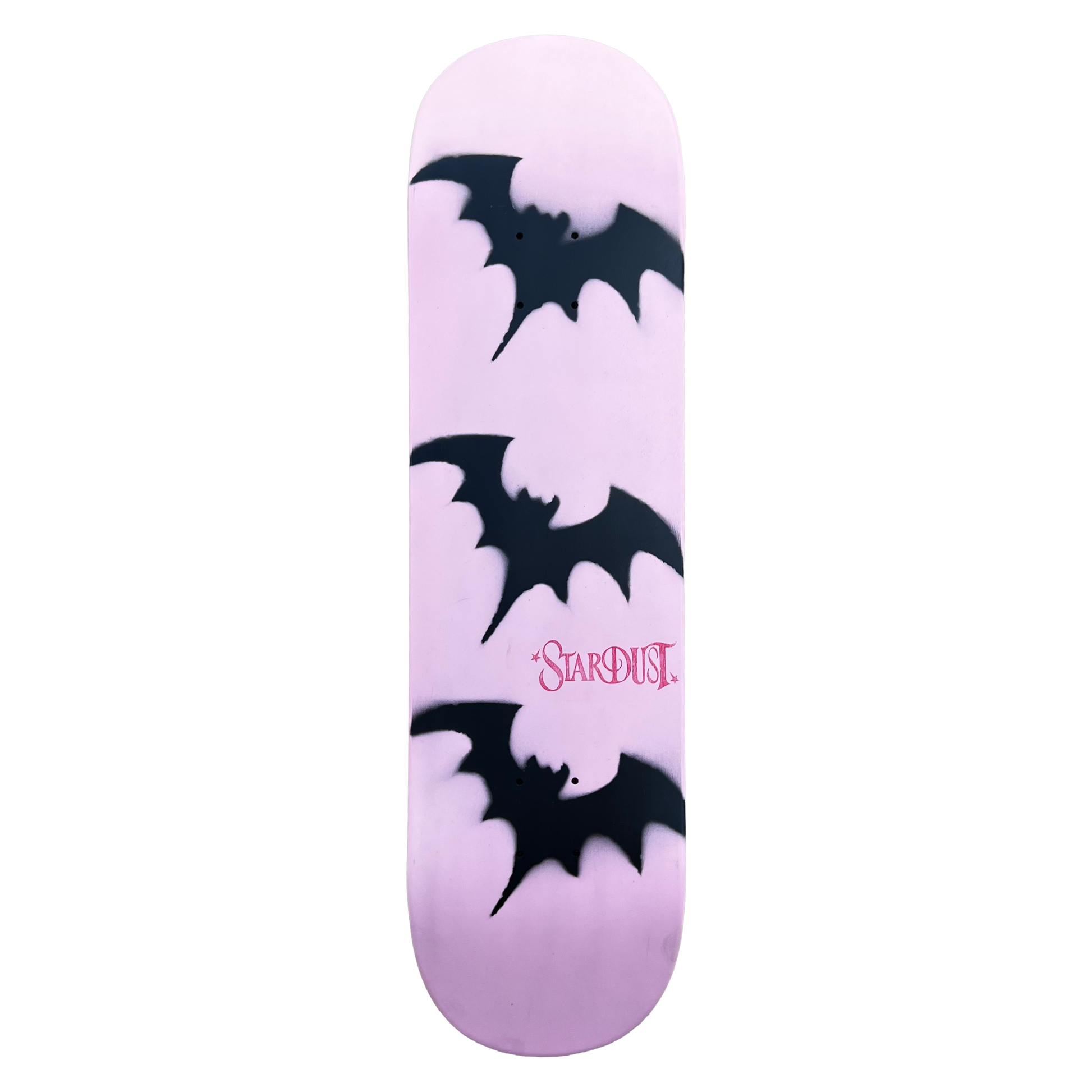 Stardust Tri-Bat Wanderlust Deck 048 8.75" (Standard Cut) Gloss Black / Metallic Silver / Bright Red