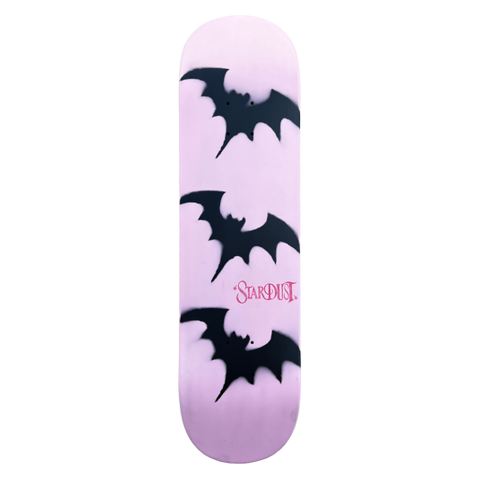 Stardust Tri-Bat Wanderlust Deck 048 8.75" (Standard Cut) Gloss Black / Metallic Silver / Bright Red