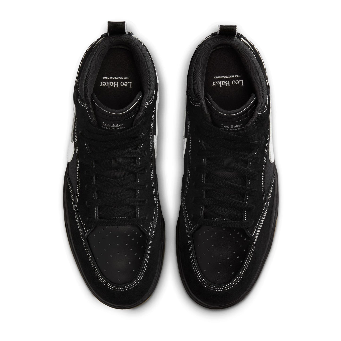 Nike SB React Leo Baker Black / White - Black - Gum Light Brown DX4361-005