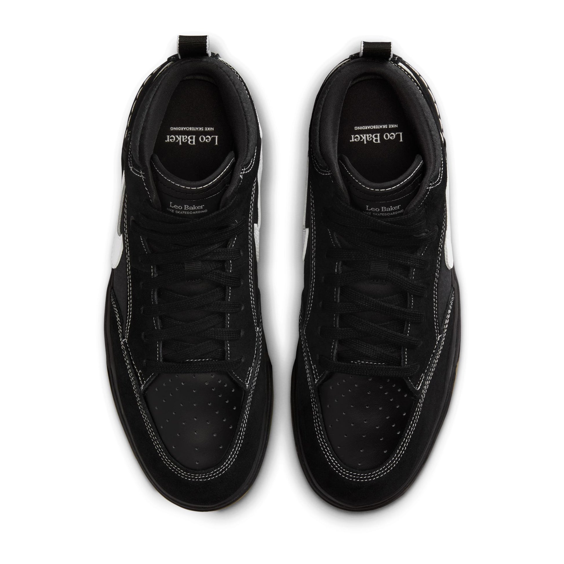 Nike SB React Leo Baker Black / White - Black - Gum Light Brown DX4361-005