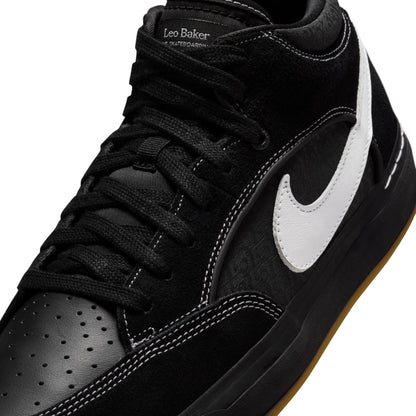Nike SB React Leo Baker Black / White - Black - Gum Light Brown DX4361-005
