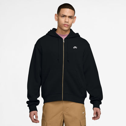 Nike SB Full Zip Fleece Skate Hoody Black / White FZ8796-010