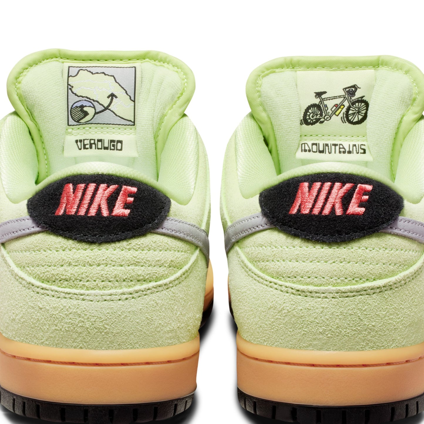 Nike SB Dunk Low Pro Premium "Verdugo Mountain" Light Liquid Lime / Wolf Grey - Black HQ1626-300