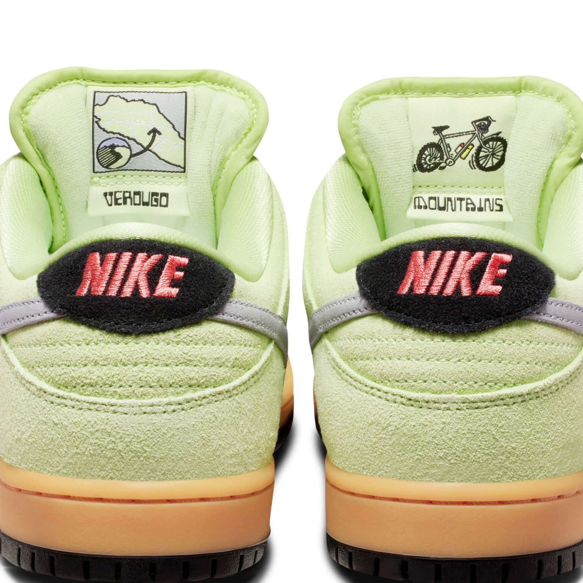 Nike SB Dunk Low Pro Premium "Verdugo Mountain" Light Liquid Lime / Wolf Grey - Black HQ1626-300