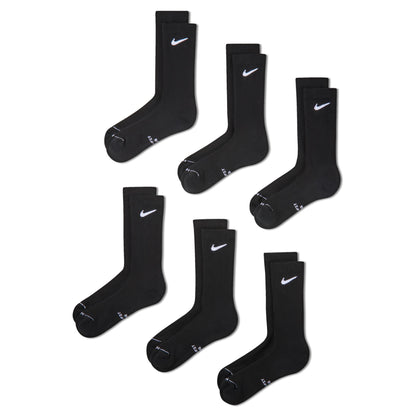 Nike Everyday Elevated Crew Socks 6 - Pack Black / White HQ8021-902