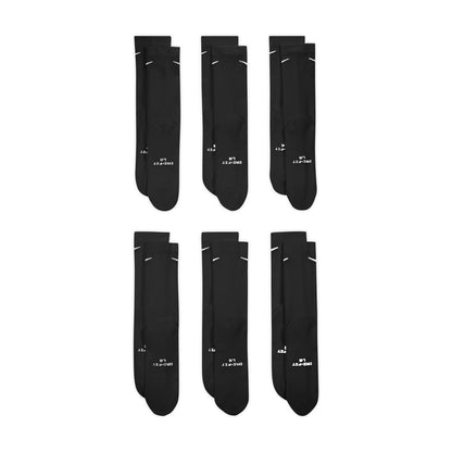 Nike Everyday Elevated Crew Socks 6 - Pack Black / White HQ8021-902