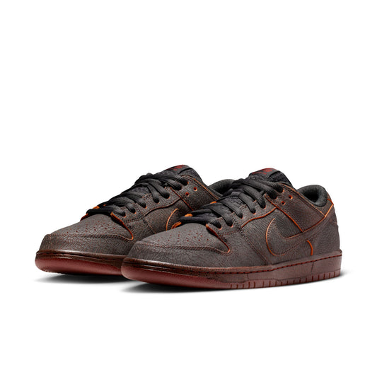 Nike SB Dunk Low Pro Premium "Krampus" Dark Smoke Grey / Campfire Orange - Black  HV1668-001