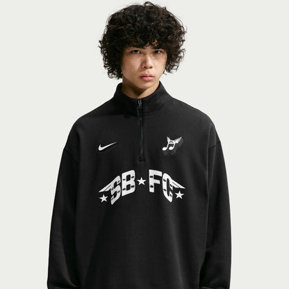 Nike SB FC Skate 1/2 Zip Fleece Crewneck Sweatshirt Black IM5463-010
