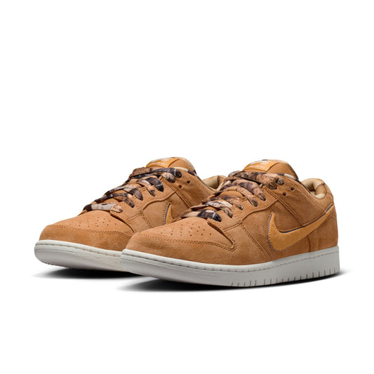 Nike SB x NOTE Manchester Dunk Low Pro Quickstrike "Brew & Biscuits" Flax / Honeycomb - Summit White - Sail IO9508-200
