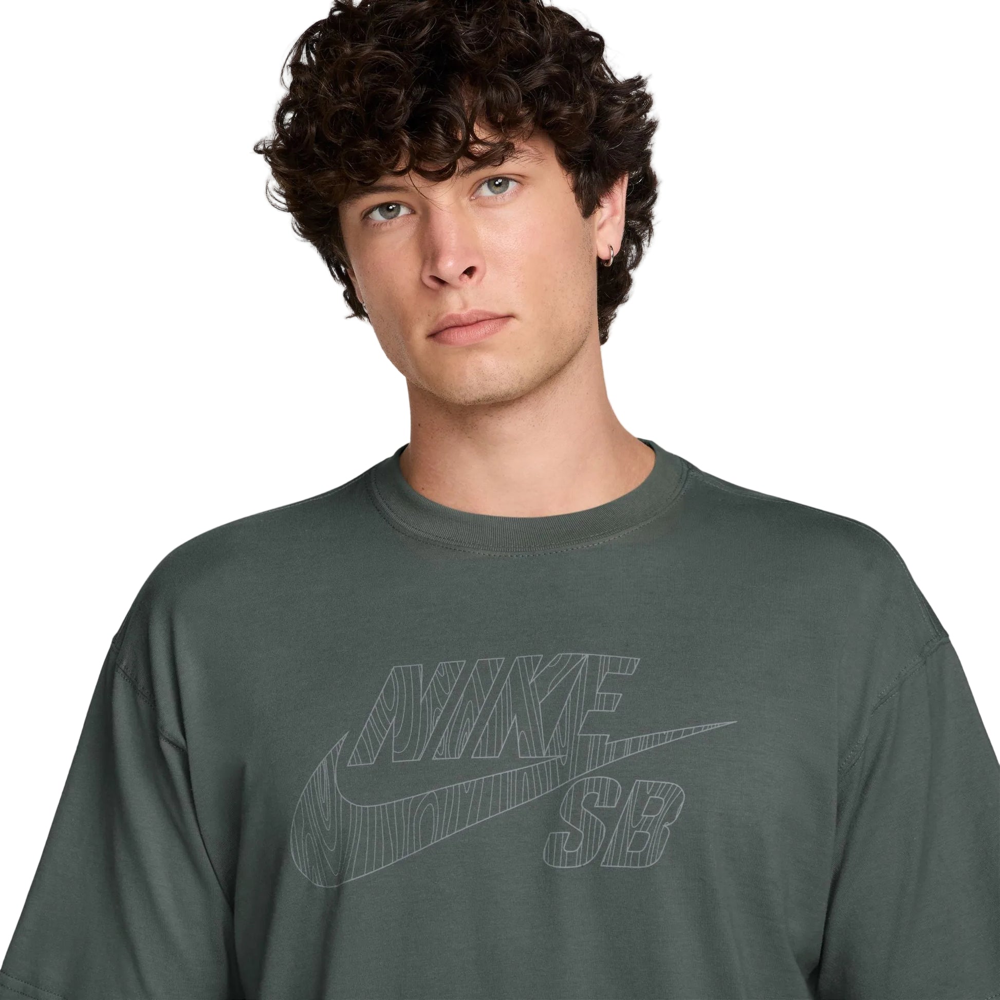 Nike SB Woodgrain Graphic Skate T-Shirt Dark Green IQ1372-303