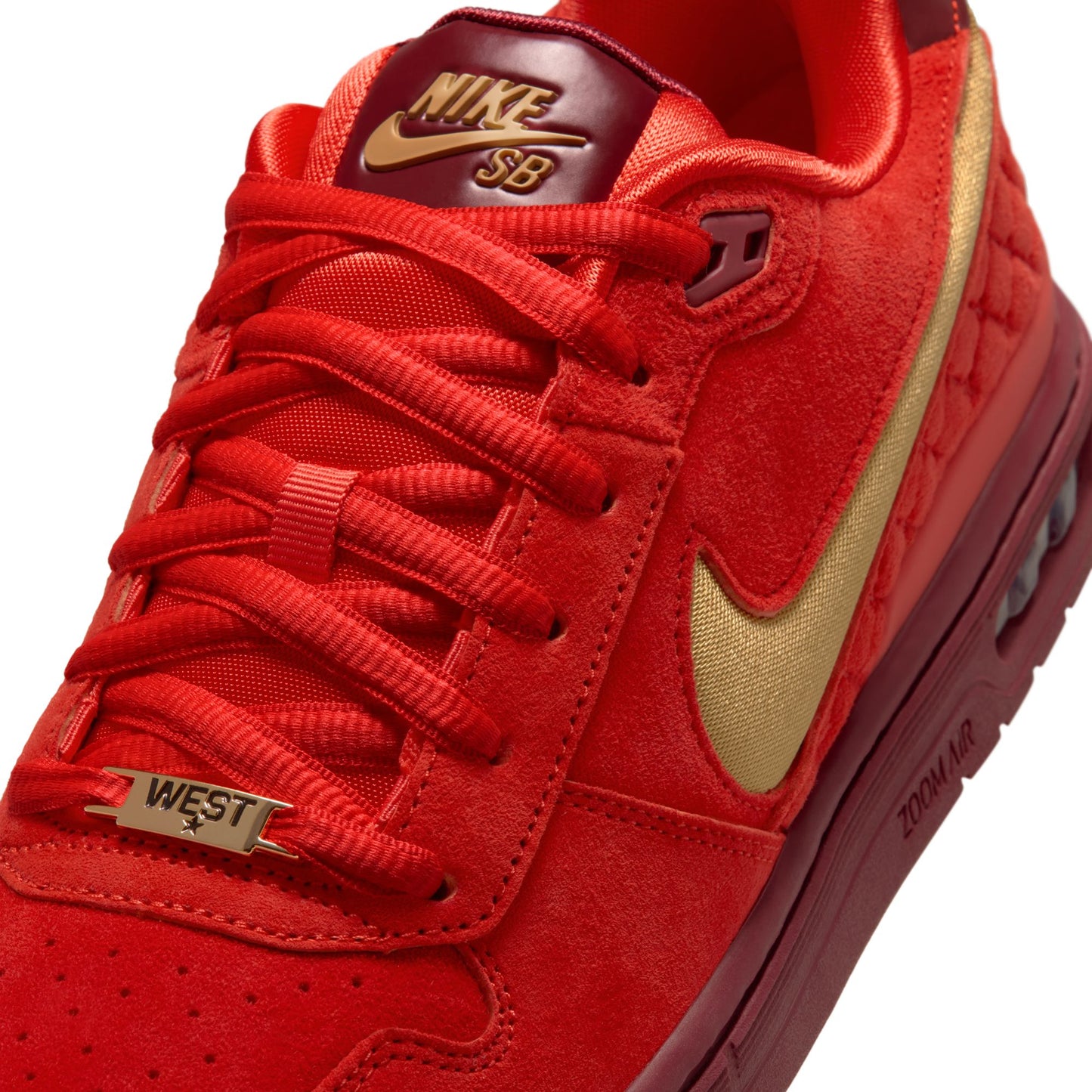 Nike SB Zoom Air Paul Rodriguez Low Habanero Red / Club Gold - Team Red IQ5648-600