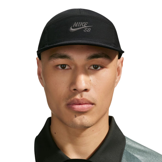 Nike SB Fly Unstructured Skate Cap Black / Black / Dark Smoke Grey IR0730-010