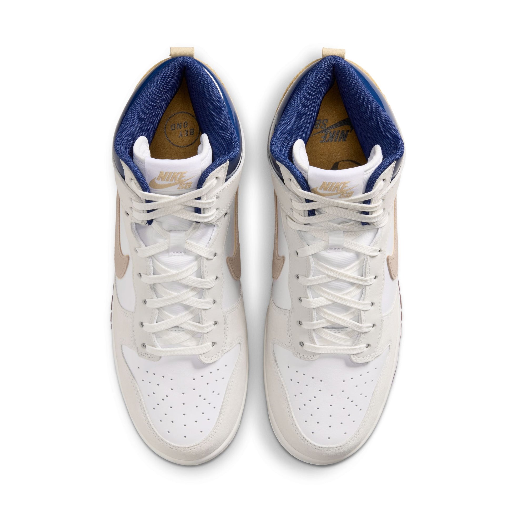 Nike SB Dunk High x Beyond Store White / Ivory - Sand Dune - Blue Void IU4491-100