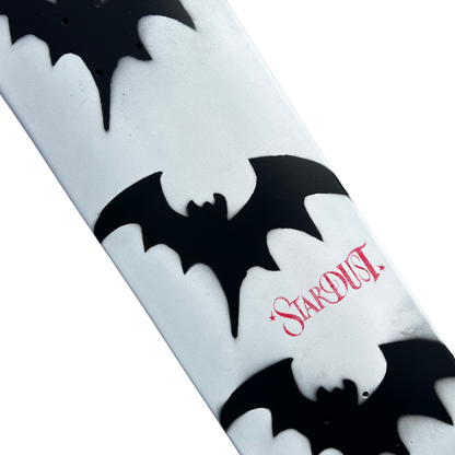 Stardust Tri-Bat Wanderlust Deck 048 8.375" (Full Cut) Flat White / Flat Black / Bright Red