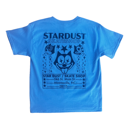 Stardust Skate Shop Felix Youth Tee 012 Carolina Blue / Black