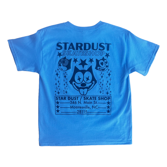 Stardust Skate Shop Felix Youth Tee 012 Carolina Blue / Black