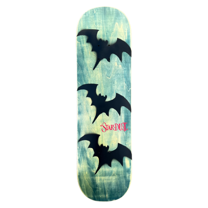 Stardust Tri-Bat Wanderlust Deck 048 8.75" (Full Cut) Teal Veneer / Flat Black / Bright Red