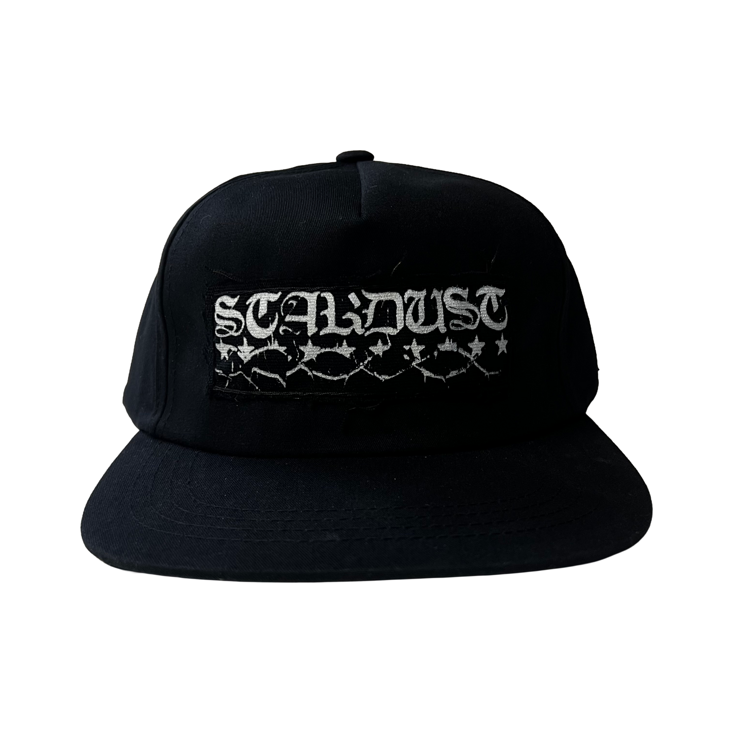 Stardust Patch Mash Ups Snapback Hat Blackletter 040 & Mask 023 Black / White