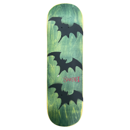 Stardust Tri-Bat Wanderlust Deck 048 9.0" (Full Cut) Green Veneer / Flat Black / Bright Red