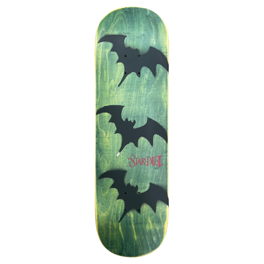 Stardust Tri-Bat Wanderlust Deck 048 9.0" (Full Cut) Green Veneer / Flat Black / Bright Red