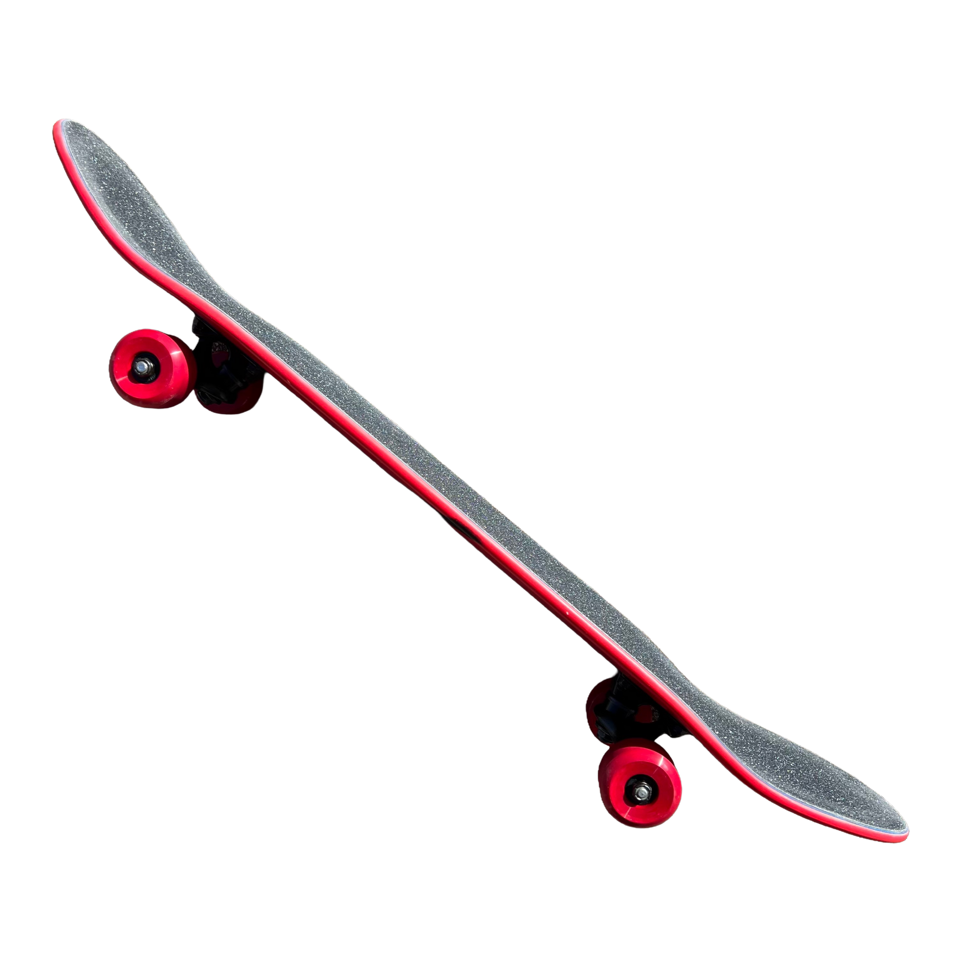 Stardust Skate Shop Bright Red / Satin Black Bat 041 Full Size Pre-Built Complete Entry Level Skateboard 8.5" x 32.3"