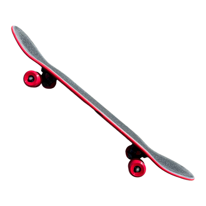 Stardust Skate Shop Bright Red / Satin Black Bat 041 Full Size Pre-Built Complete Entry Level Skateboard 8.5" x 32.3"