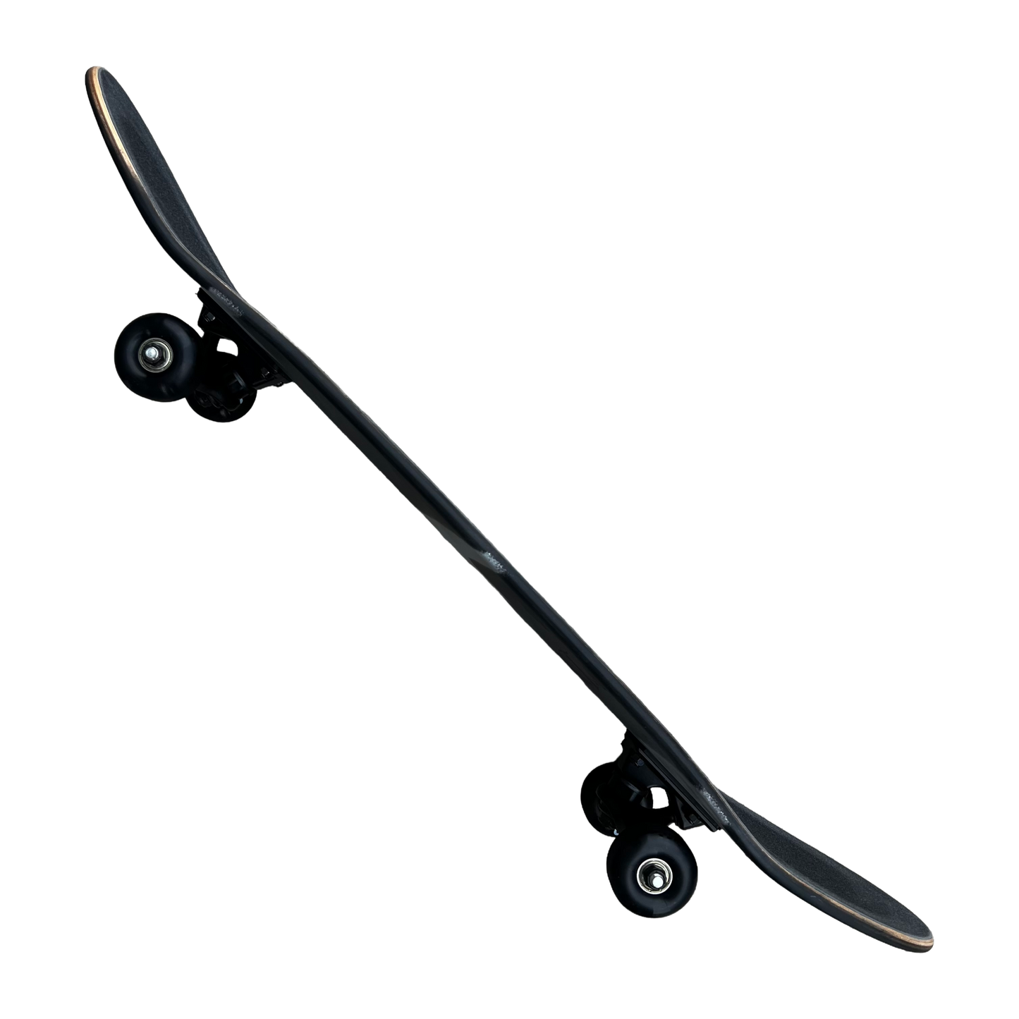 Stardust Skate Shop Tri-Bat Wanderlust Full Size Pre-Built Complete Entry Level Skateboard 8.0" x 31.75" Flat Black / Metallic Silver / Purple Shimmer