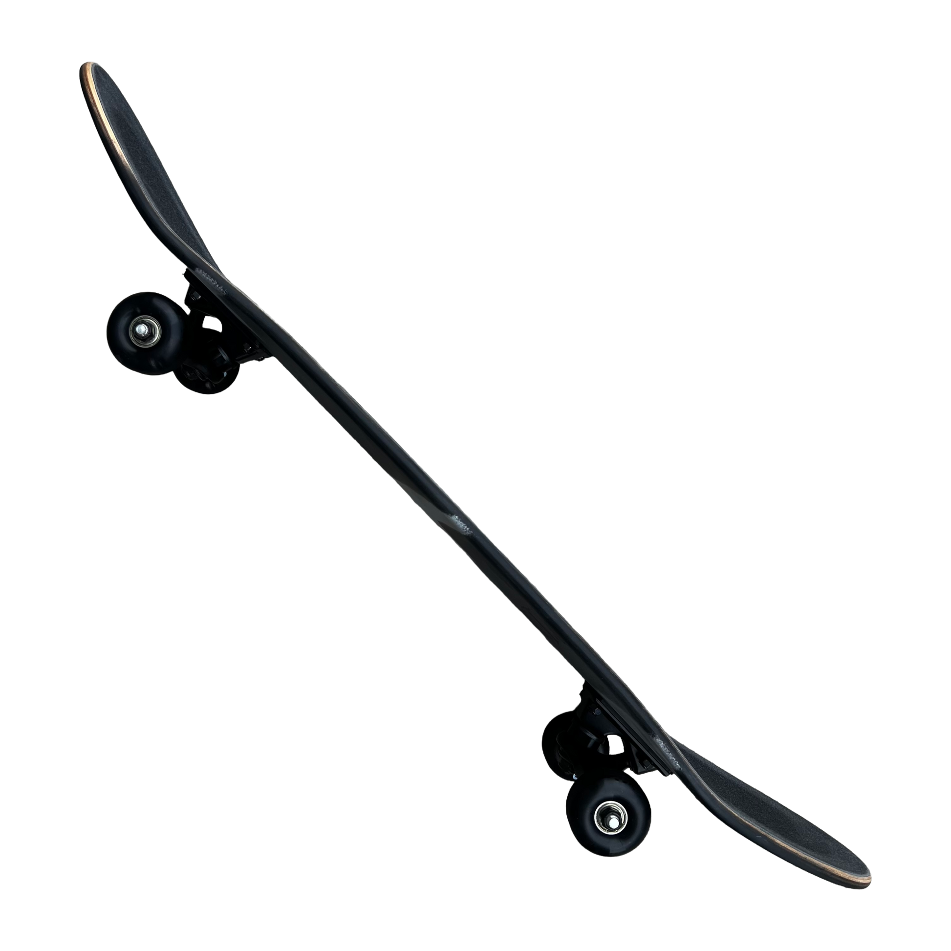Stardust Skate Shop Tri-Bat Wanderlust Full Size Pre-Built Complete Entry Level Skateboard 8.0" x 31.75" Flat Black / Metallic Silver / Purple Shimmer