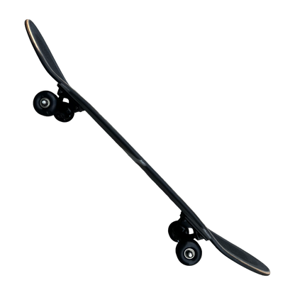 Stardust Skate Shop Tri-Bat Wanderlust Full Size Pre-Built Complete Entry Level Skateboard 8.0" x 31.75" Flat Black / Metallic Silver / Purple Shimmer