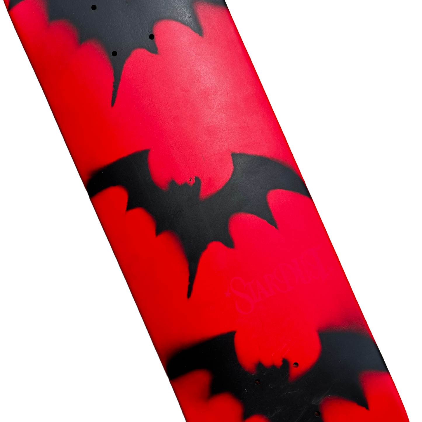 Stardust Tri-Bat Wanderlust Deck 048 8.25" (Full Cut) Bright Red / Flat Black / Bright Red