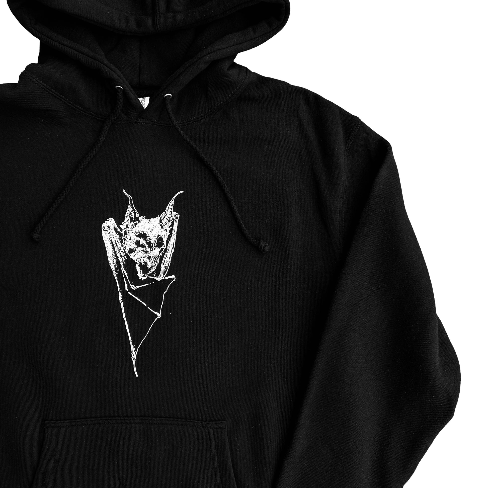 Stardust Skate Shop Gothic Bat Heavyweight Hoody 046 Black / White