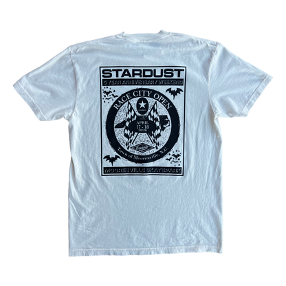 Stardust Skate Shop Race City Open 2026 Garment-Dyed Tee 049 Ivory / Black