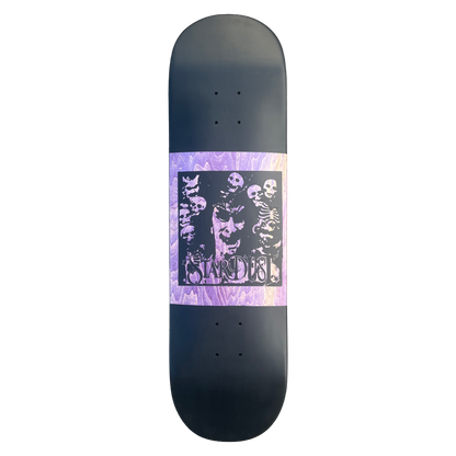 Stardust "Archaic Skulls" Deck 027 8.5" Matte Black / Purple Veneer / Matte Black (Full Cut)