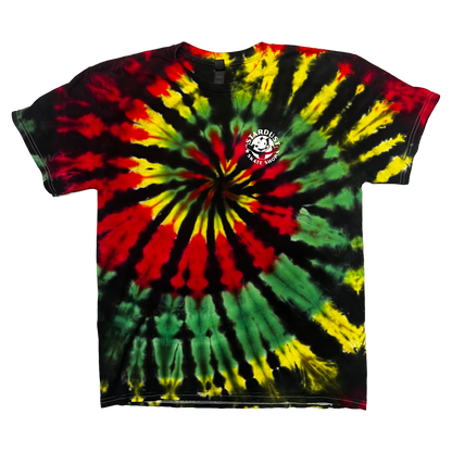 Stardust "Felix" Rasta Swirl Tie Dye Tee 012.3 Black / Green / Red / Yellow / White