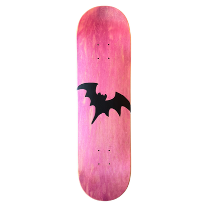 Stardust Pink Veneer / Matte Black Bat Deck 041 8.5" (Standard Cut)