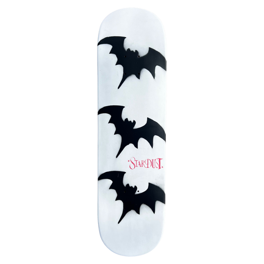 Stardust Tri-Bat Wanderlust Deck 048 8.5" (Full Cut) Flat White / Flat Black / Bright Red