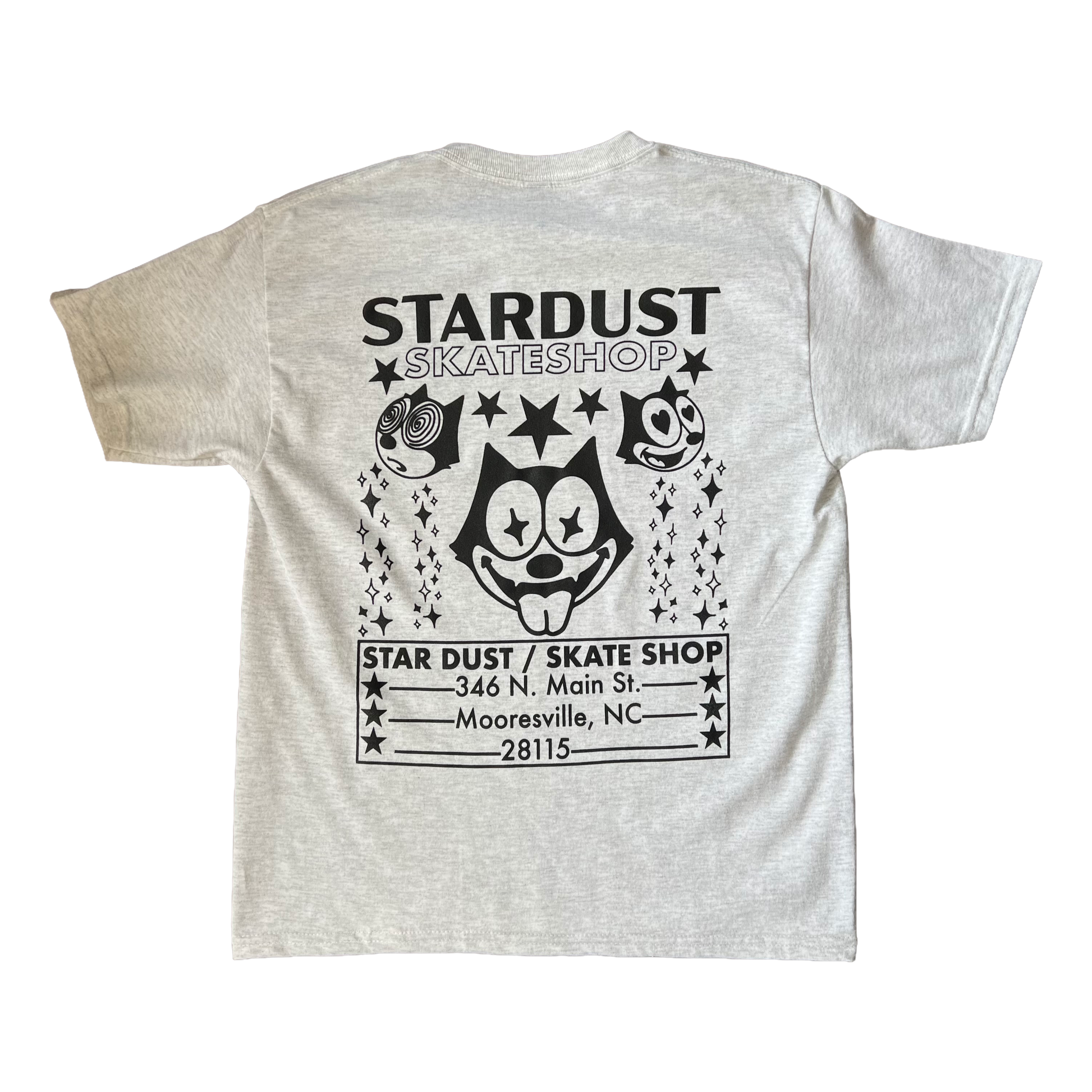 Stardust Skate Shop Felix Youth Tee 012 Ash Grey / Black