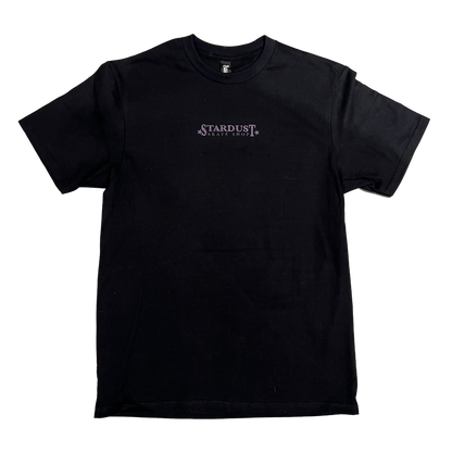 Stardust Skate Shop "Ballerina" Short Sleeve Hammer Tee 034 Black / Purple Shimmer / Metallic Silver