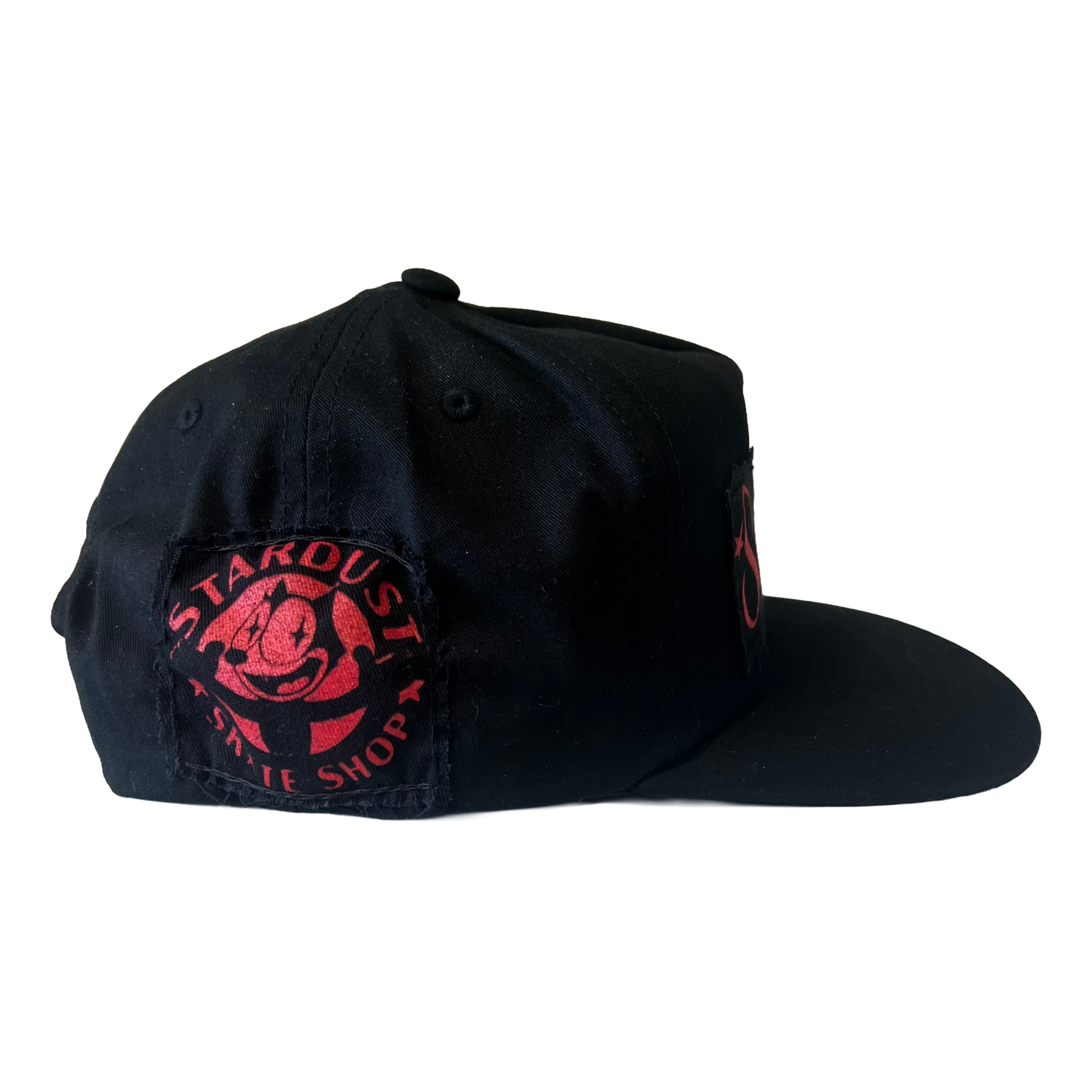 Stardust Patch Mash Ups Snapback Hat Wanderlust II 022 & Felix 012 Black / Bright Red