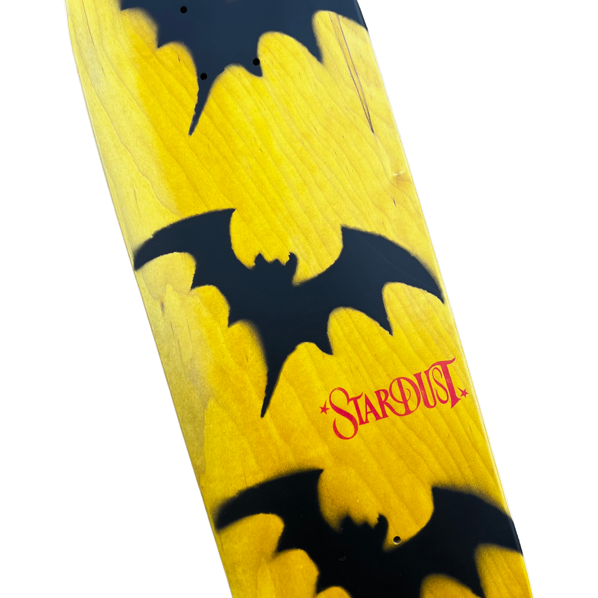 Stardust Tri-Bat Wanderlust Egg Shaped Deck 048 9.0" Yellow Veneer / Flat Black / Bright Red