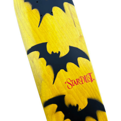 Stardust Tri-Bat Wanderlust Egg Shaped Deck 048 9.0" Yellow Veneer / Flat Black / Bright Red