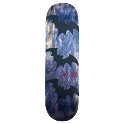 Stardust Tri-Bat Wanderlust Deck 048 8.75" (Standard Cut) Purple Wash Veneer / Flat Black / Bright Red